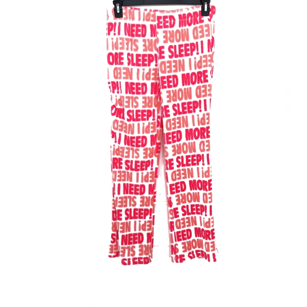 SO Fleece PJ Bottom Pink Orange Size Medium